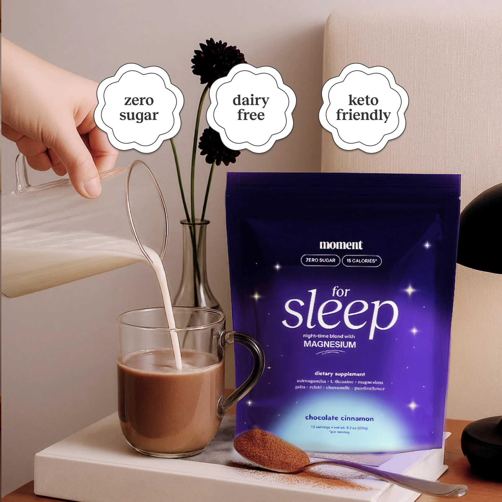 chocolate dream blend for sleep & free frother - Image 3
