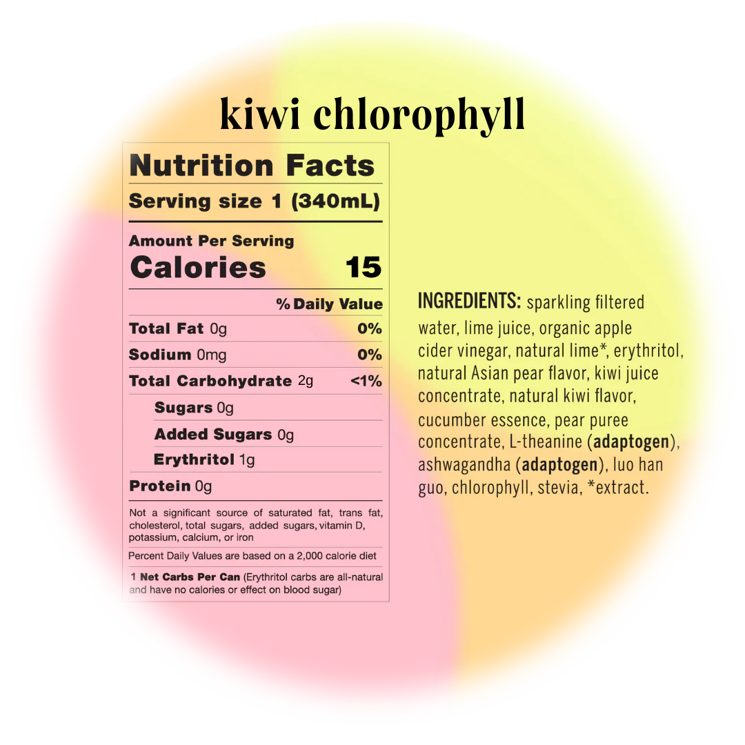 kiwi chlorophyll (sparkling mocktail | 12 pack) - Image 5