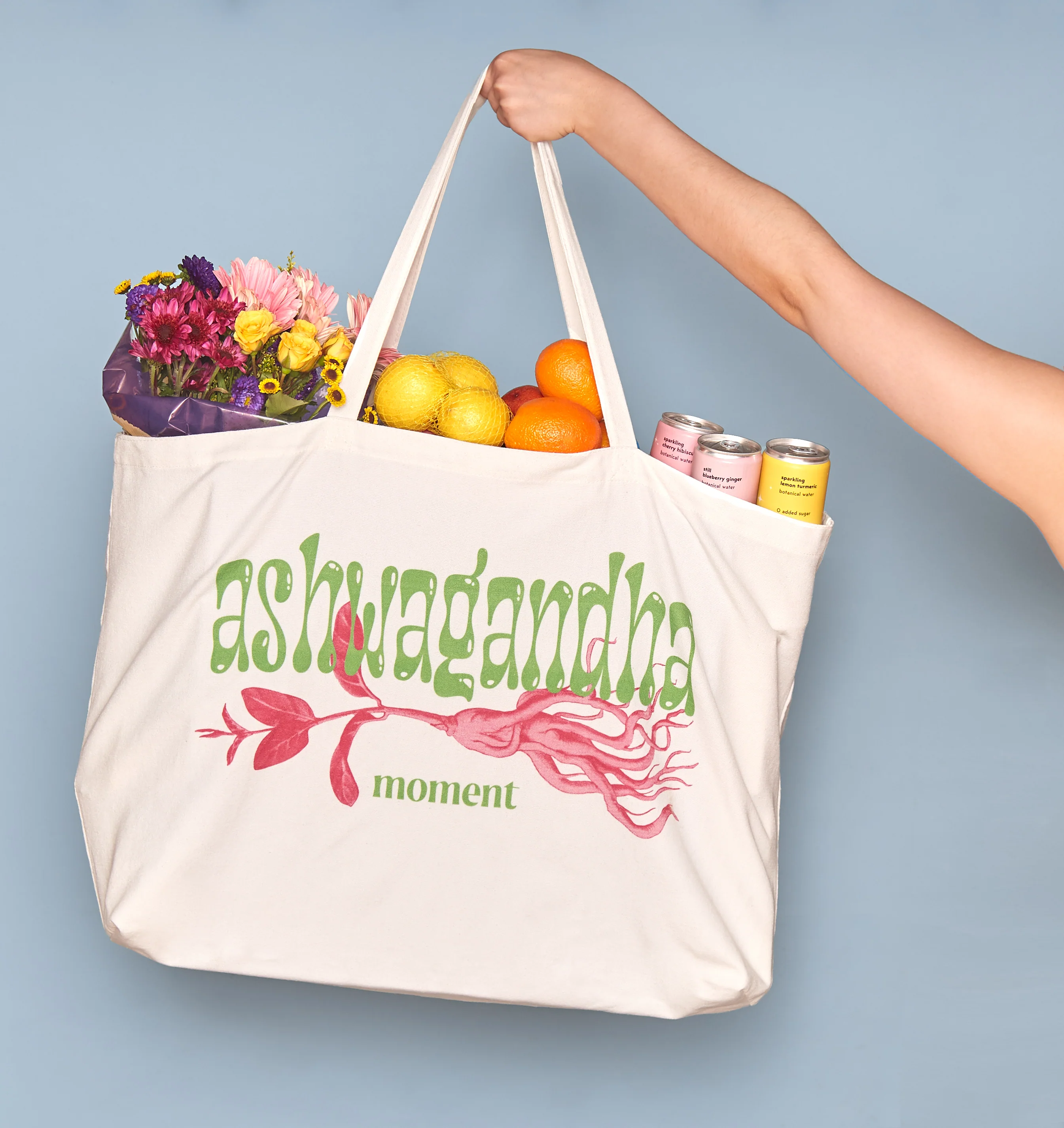 oversized ashwagandha tote bag - Image 3
