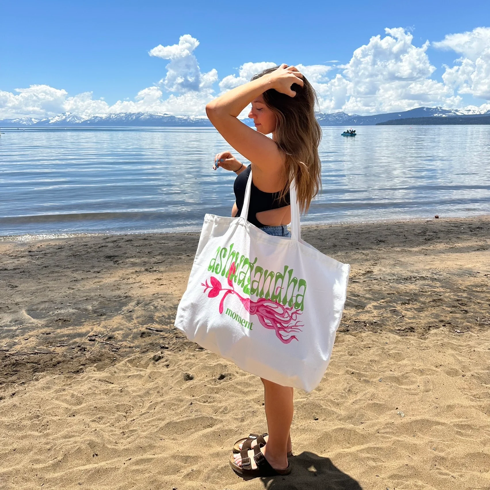 oversized ashwagandha tote bag - Image 4